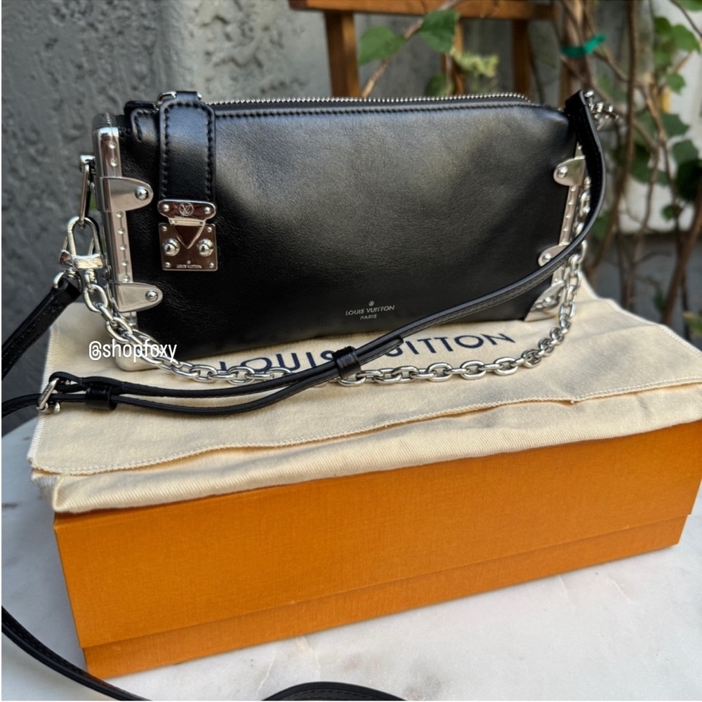 Louis Vuitton Calfskin Leather Soft Slim Trunk Crossbody - Picture 2 of 16